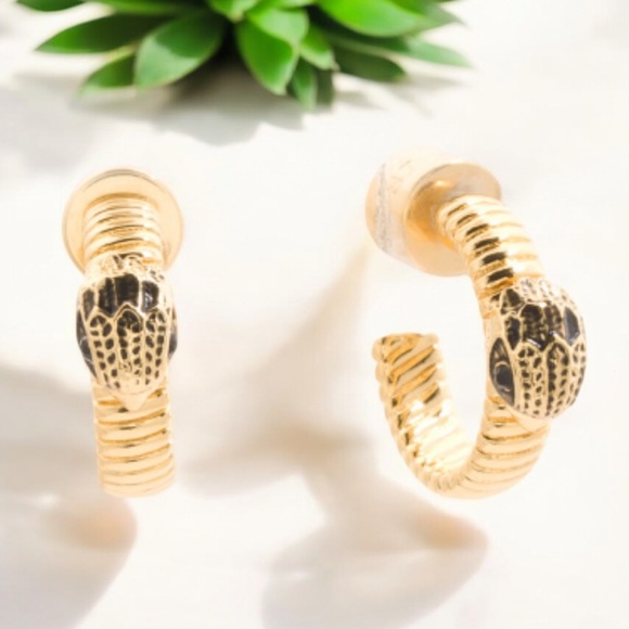 Kurt Geiger Eagle Snake Earrings - Picture 1 of 8